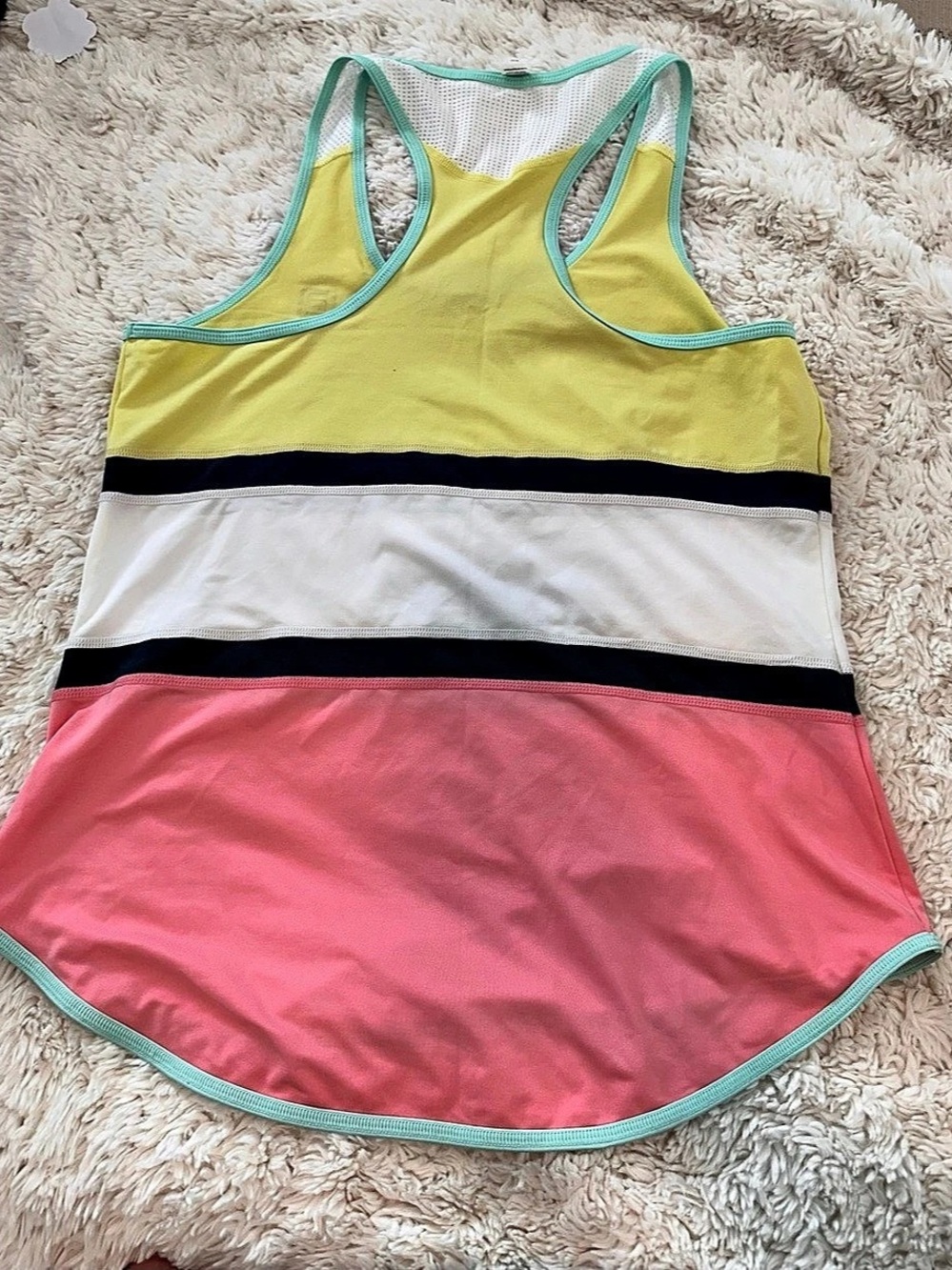 Fila Color Block Athletic Dress Yellow & Pink Size Medium